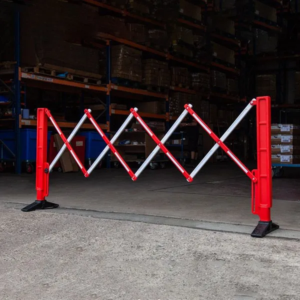 JW-RB-010F Red/White Expandable Safety Barrier Gate