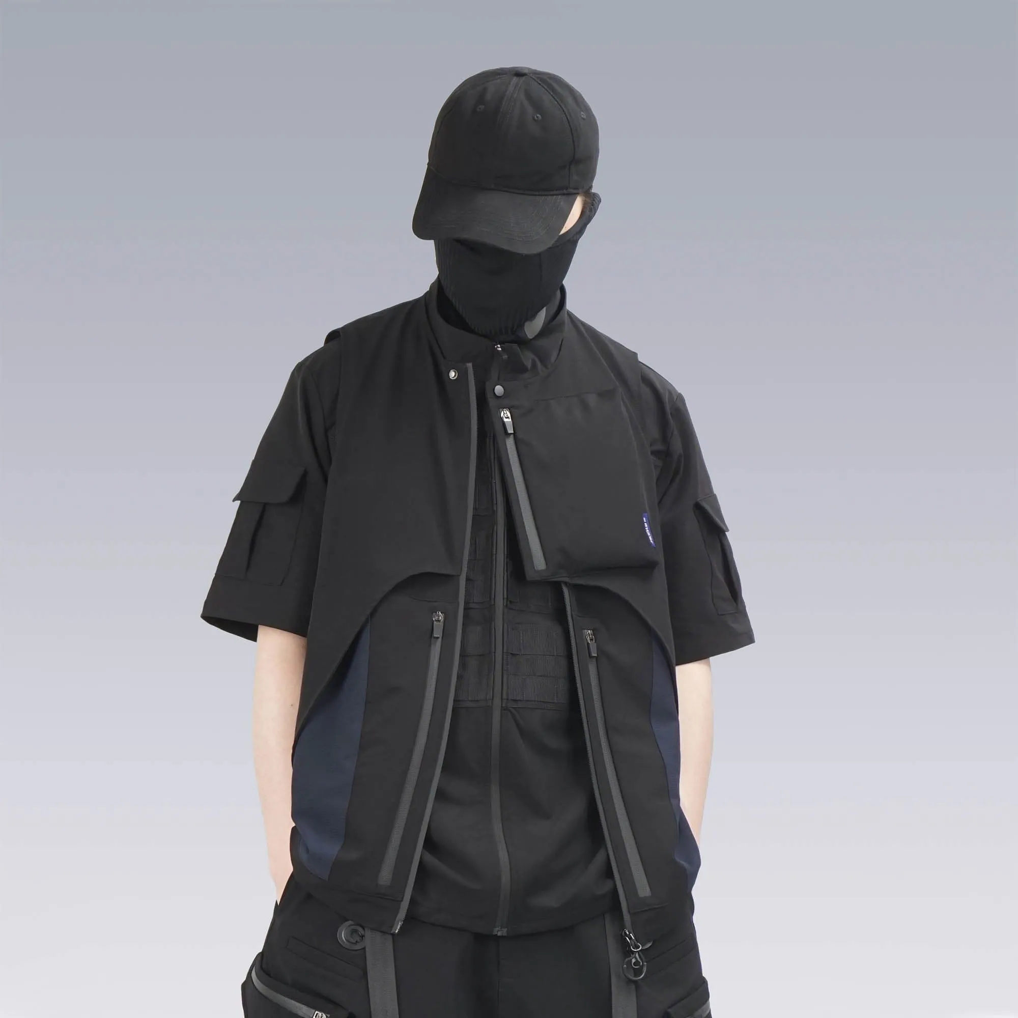 Layered Tactical Zip Vest