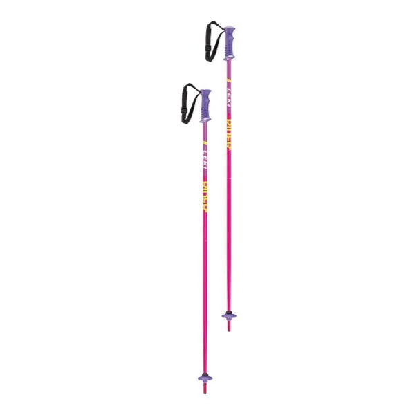 Leki Rider Jr Aluminum Alpine Ski Poles | Red, Blue, Purple, Green - DISCONTINUED