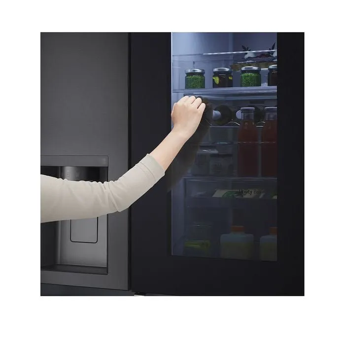 LG GC-X257CQES Fridge Side By Side Smart Inverter Wifi N635L Matte Black