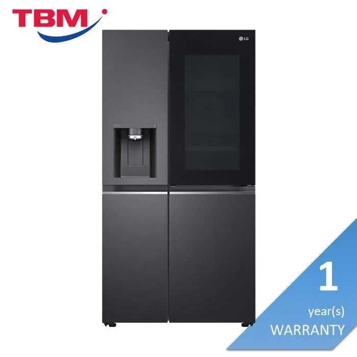 LG GC-X257CQES Fridge Side By Side Smart Inverter Wifi N635L Matte Black