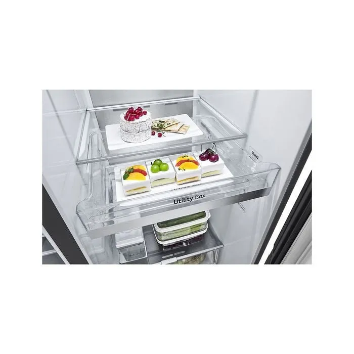 LG GC-X257CQES Fridge Side By Side Smart Inverter Wifi N635L Matte Black