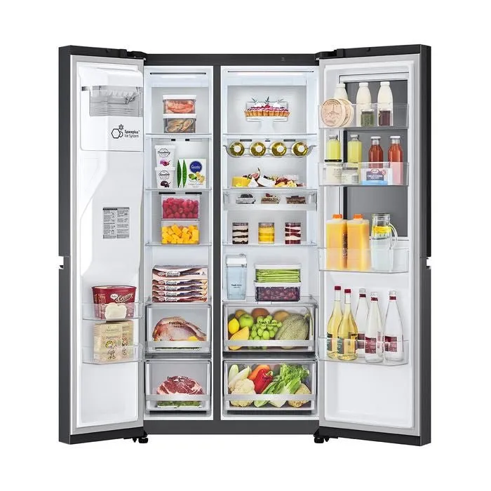LG GC-X257CQES Fridge Side By Side Smart Inverter Wifi N635L Matte Black