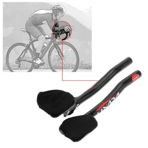 Lixada Carbon Fiber Road Bike Bicycle Aero Bar Rest Handlebar Aerobar 31.8mm