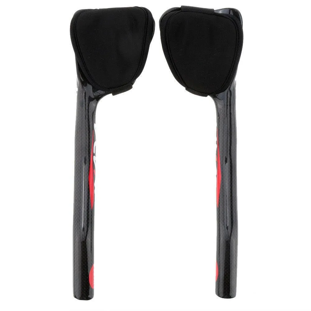 Lixada Carbon Fiber Road Bike Bicycle Aero Bar Rest Handlebar Aerobar 31.8mm