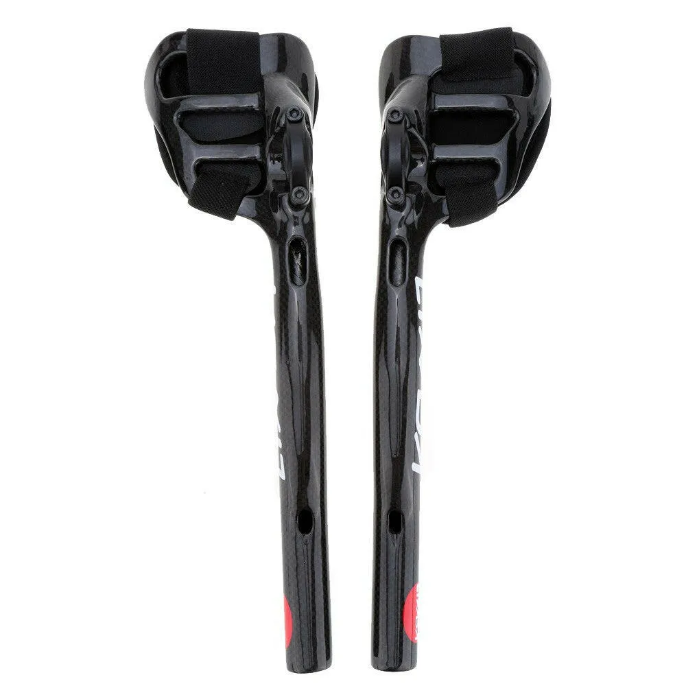 Lixada Carbon Fiber Road Bike Bicycle Aero Bar Rest Handlebar Aerobar 31.8mm