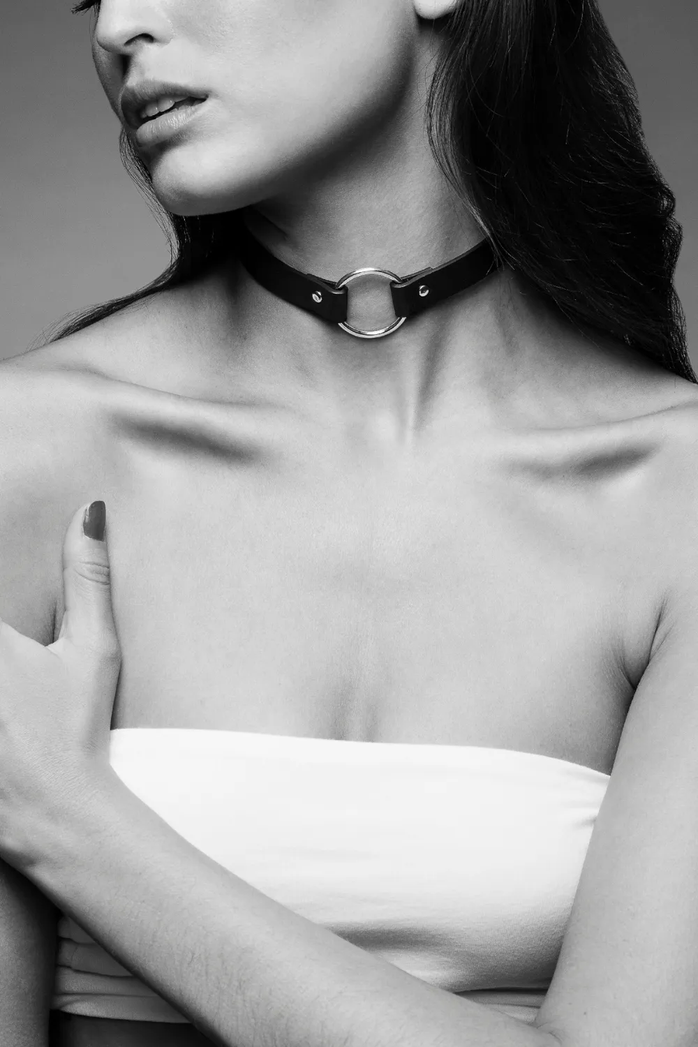 Maze Vegan Leather Thin Choker