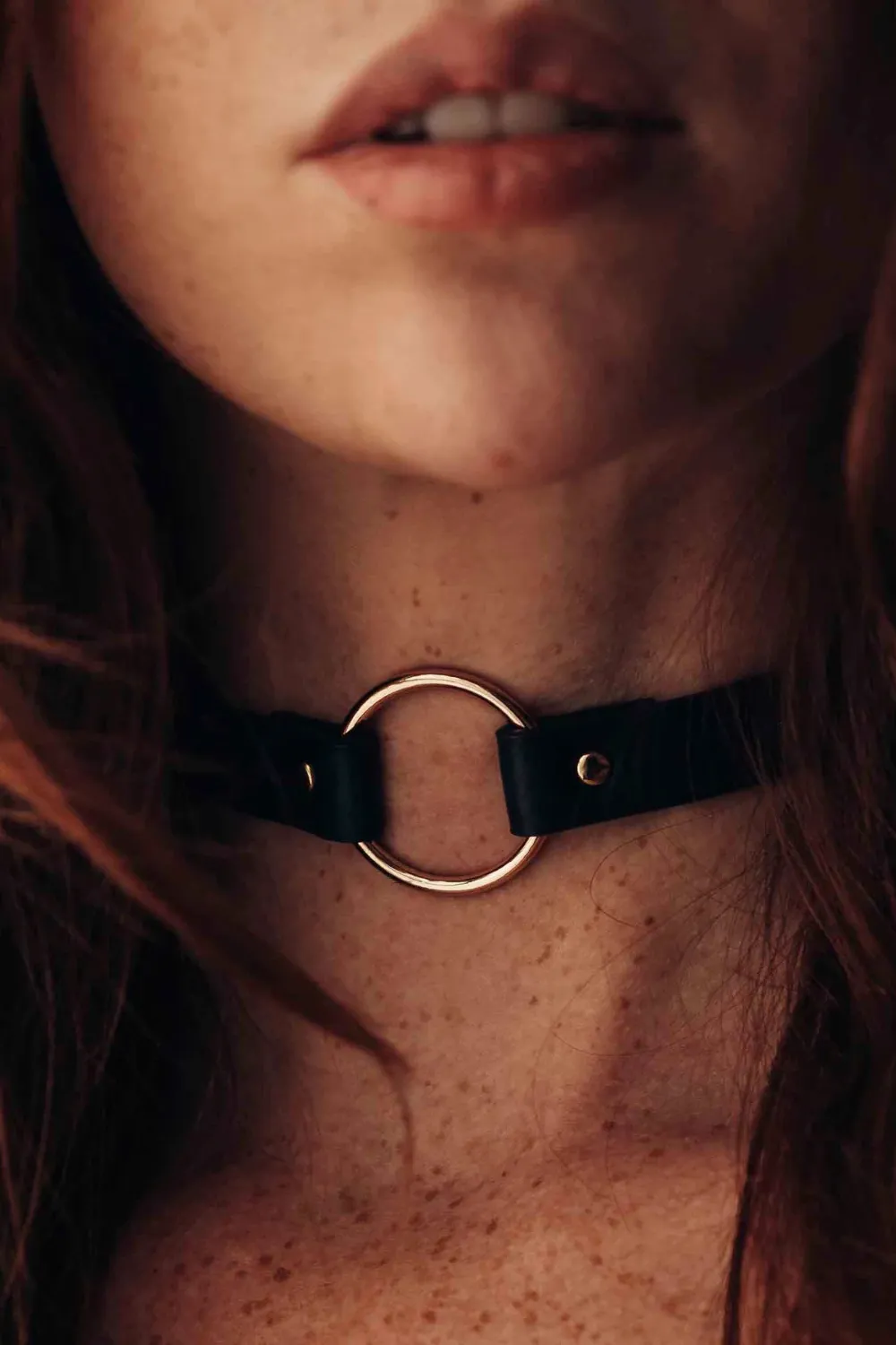 Maze Vegan Leather Thin Choker
