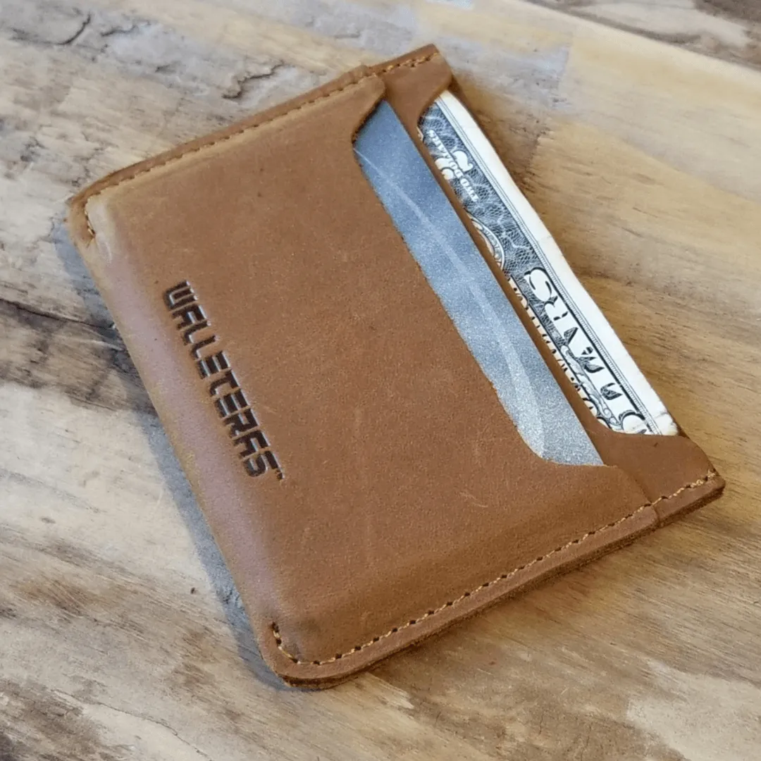 Minimalist Card Holder in Crazy Horse Leather - Solo
