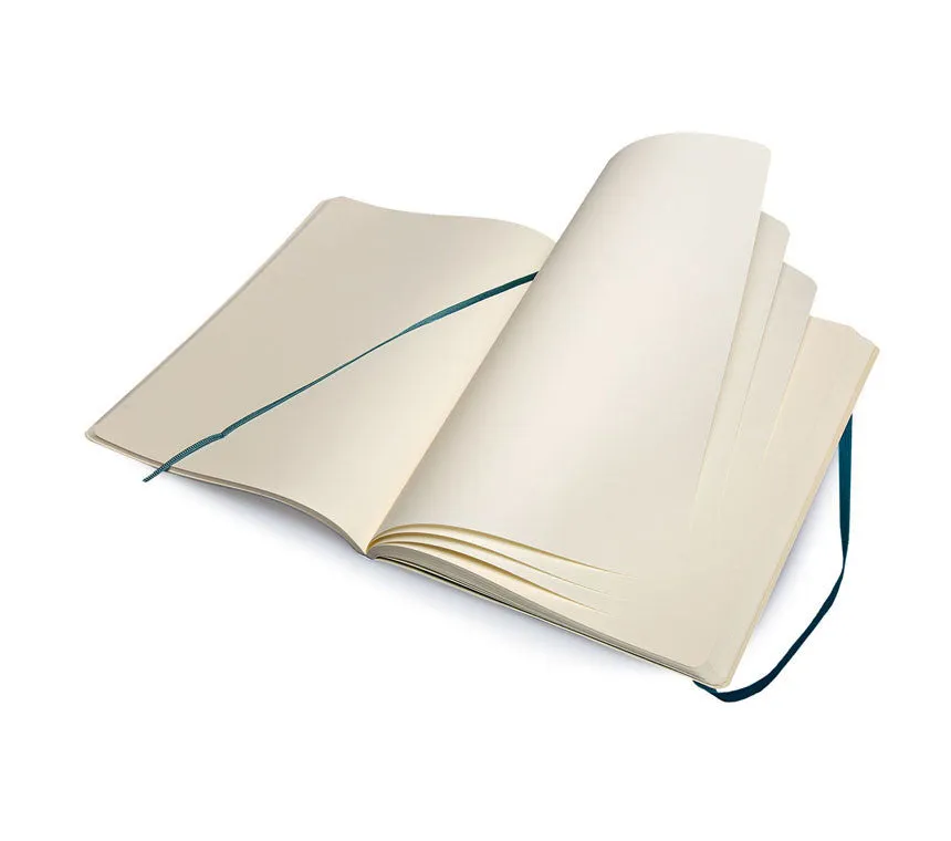 Moleskine Coloured Plain Notebook - Extra Large - Soft Cover