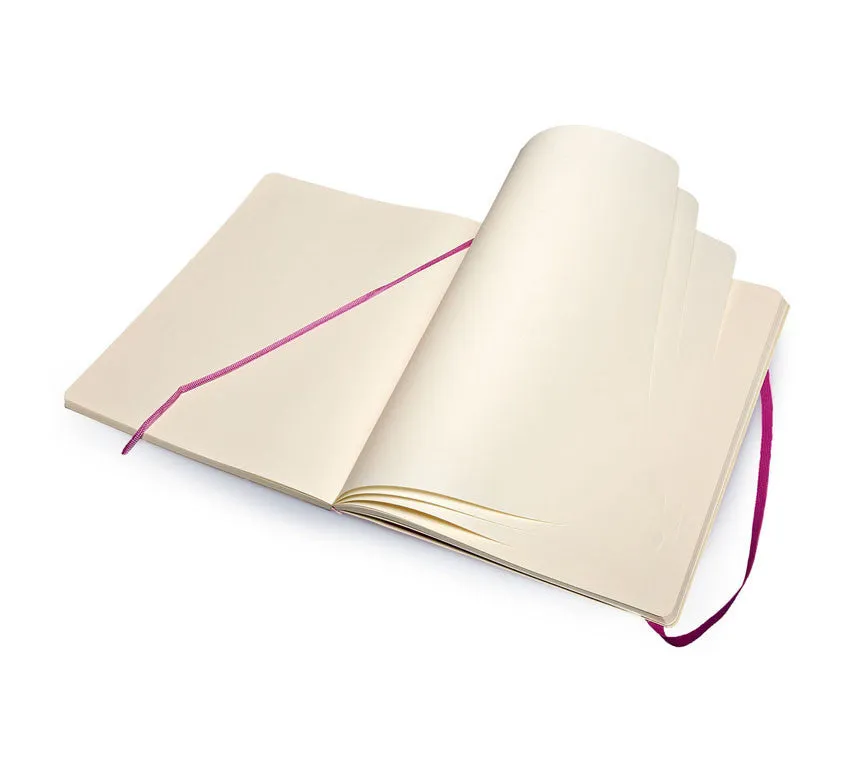 Moleskine Coloured Plain Notebook - Extra Large - Soft Cover
