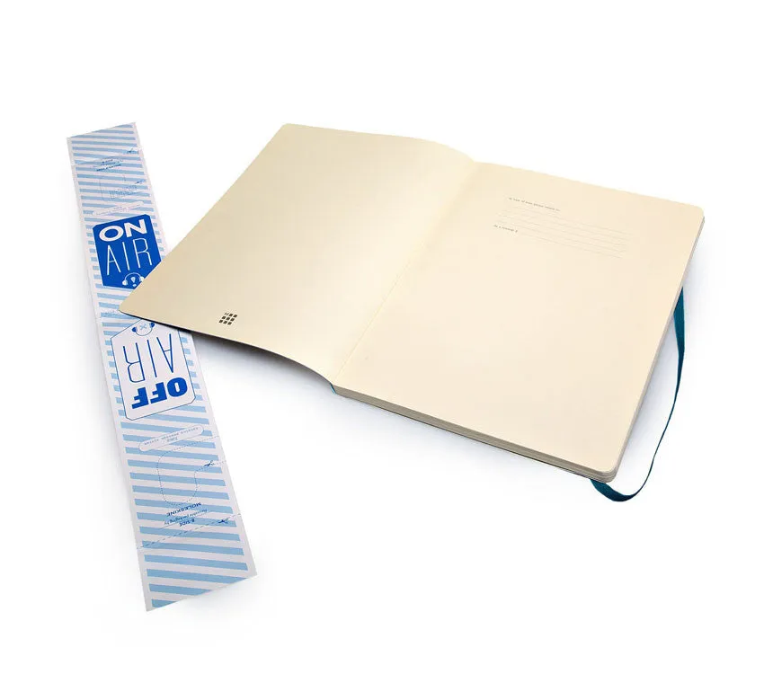 Moleskine Coloured Plain Notebook - Extra Large - Soft Cover