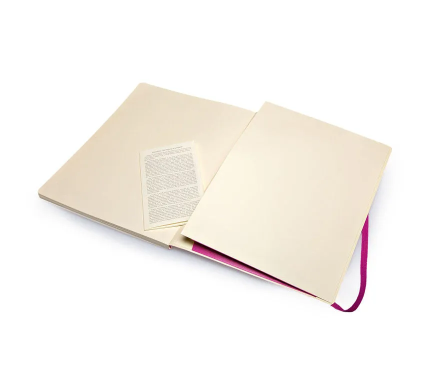Moleskine Coloured Plain Notebook - Extra Large - Soft Cover