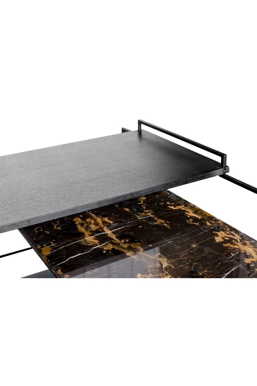 Multi-layered Black Coffee Table | Versmissen Architect