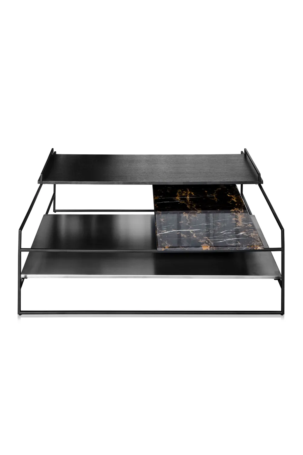 Multi-layered Black Coffee Table | Versmissen Architect