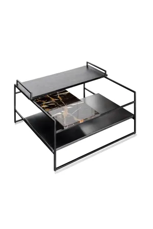 Multi-layered Black Coffee Table | Versmissen Architect
