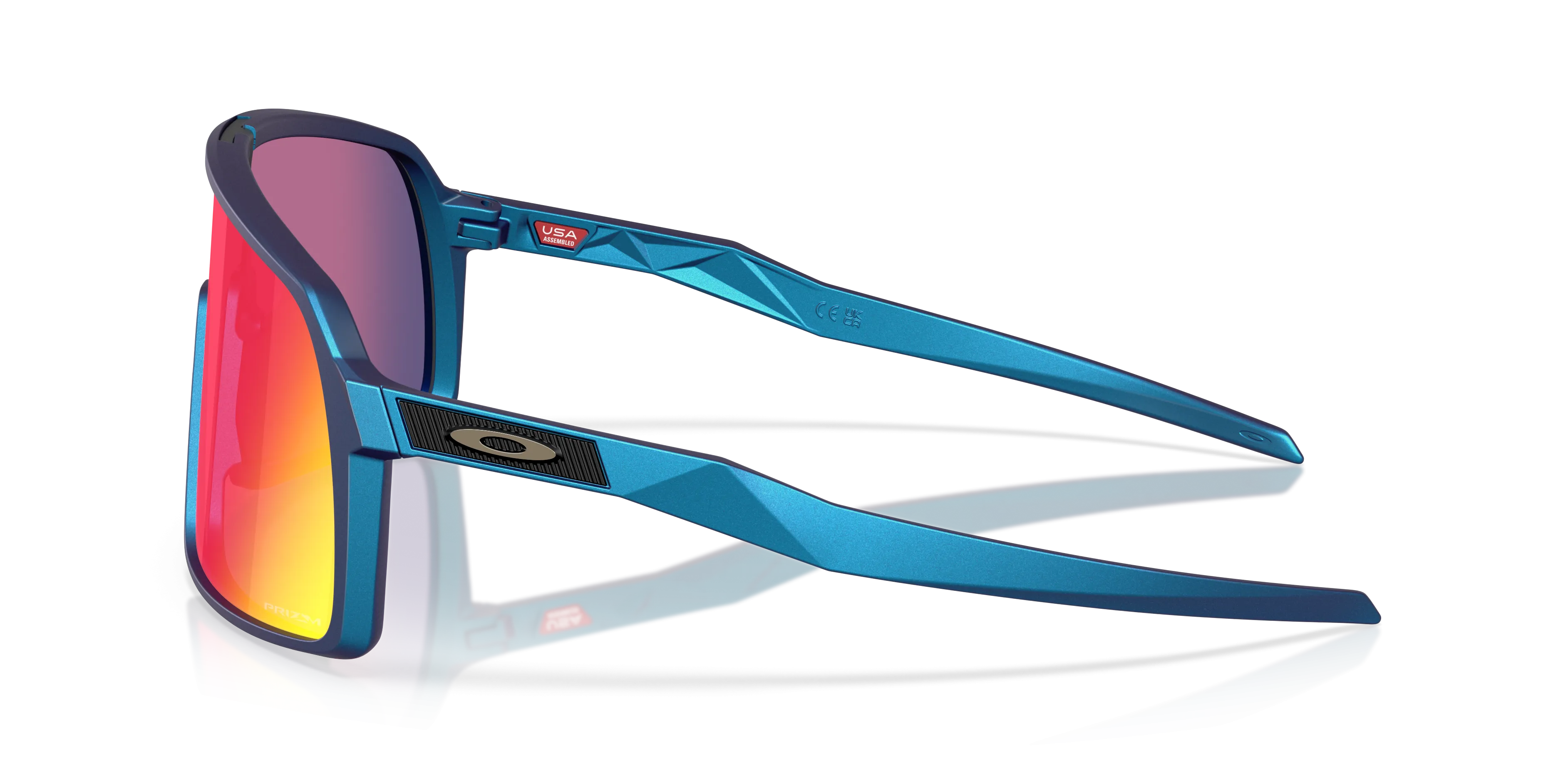 Oakley Sutro Prizm Road Lenses Matte Cyan/Blue Colorshift Frame