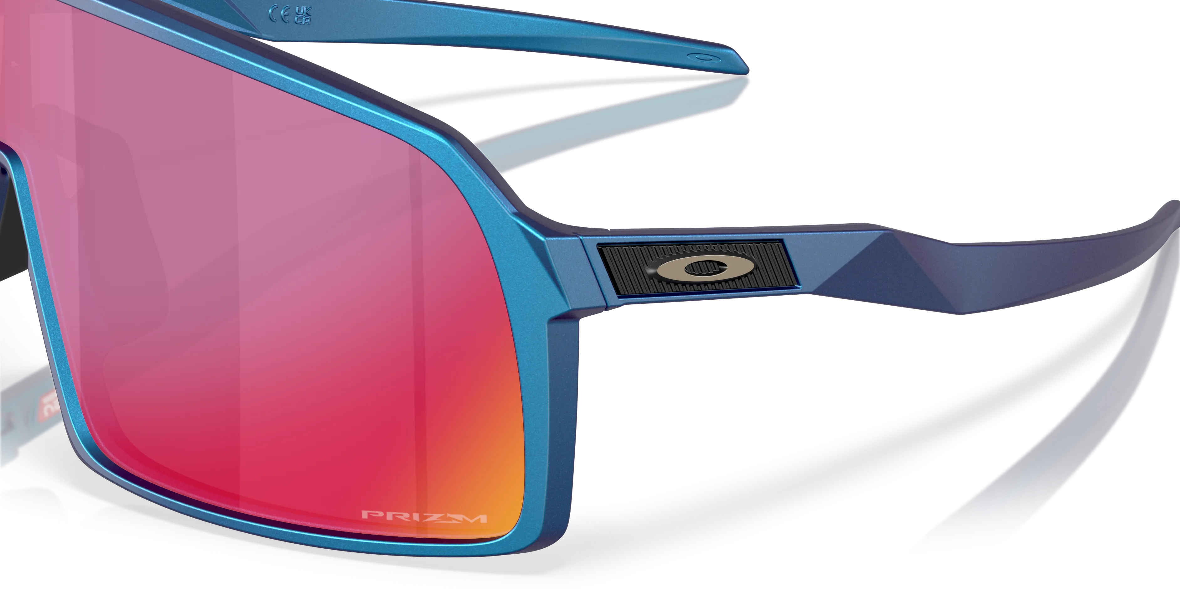 Oakley Sutro Prizm Road Lenses Matte Cyan/Blue Colorshift Frame