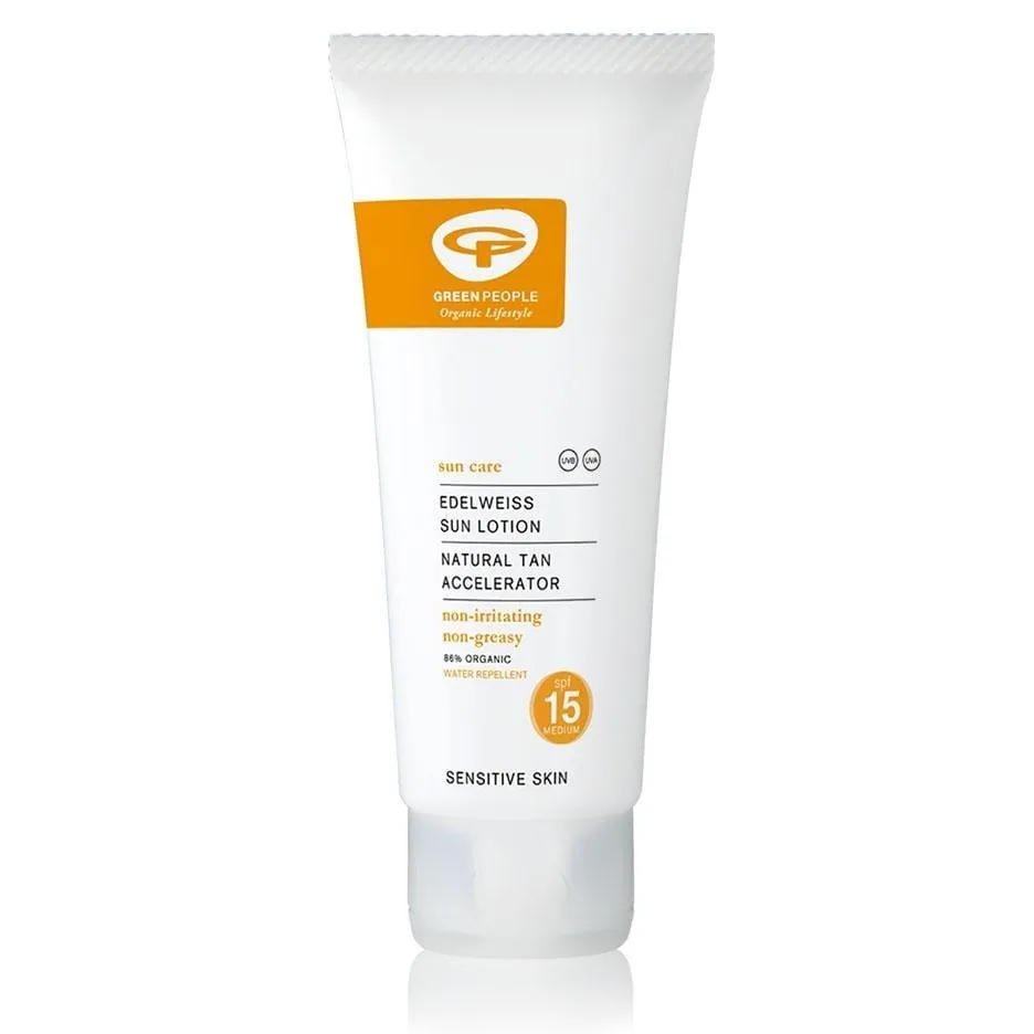 Organic Sun Cream SPF15 With Tan Accelerator in Plant-Based Packaging - 100ml