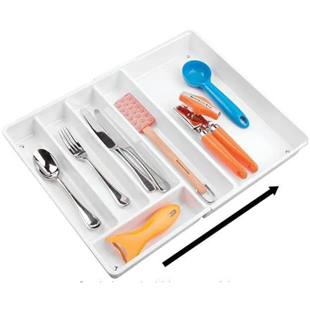 Organizador de cubiertos expandible