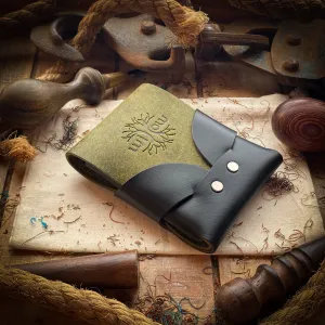 Original Swaddle Minimalist Wallet - Black and Olive Pueblo
