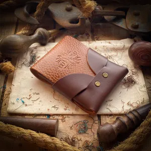 Original Swaddle Minimalist Wallet - Dark Mahogany and Whiskey Dollaro