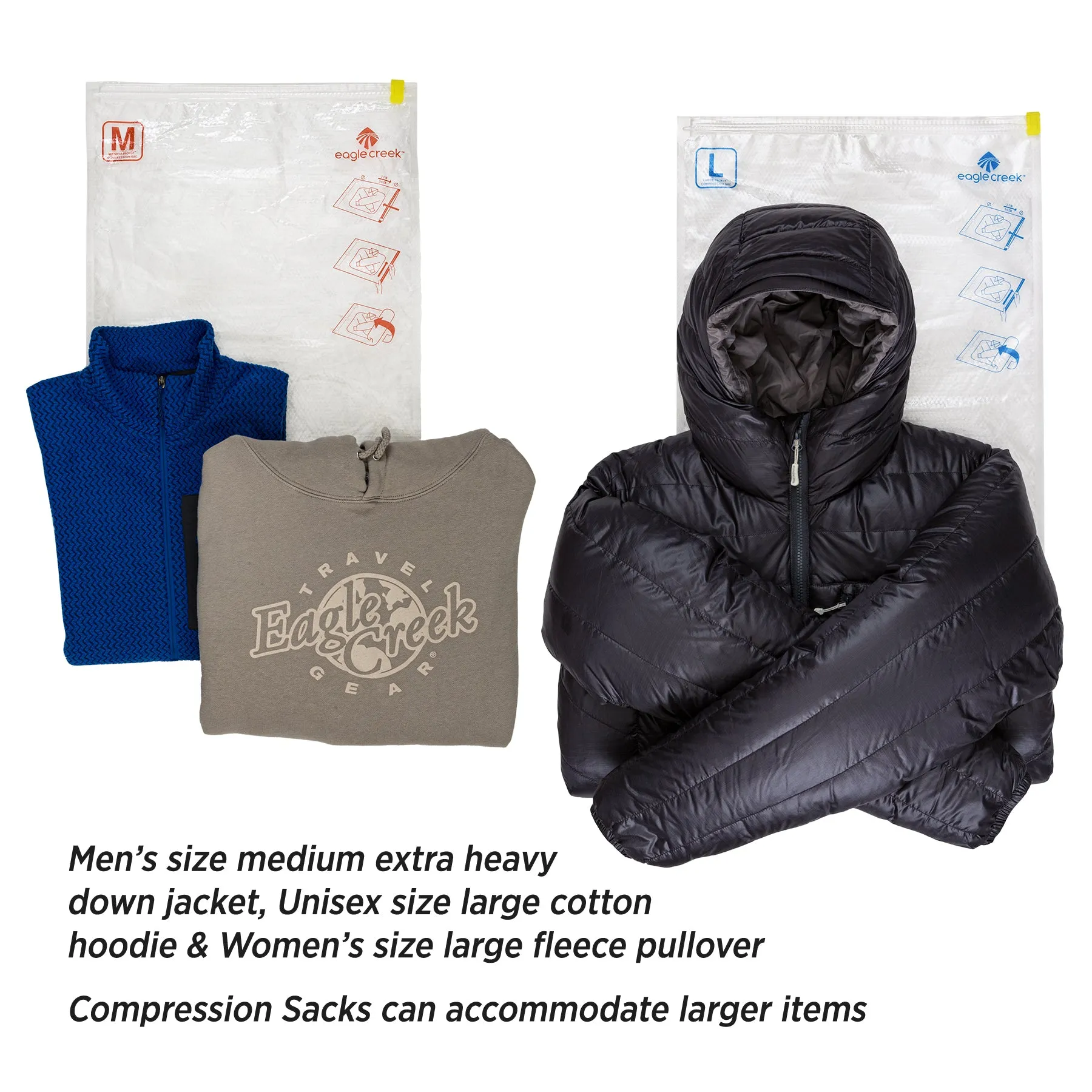 Pack-It® Compression Sack Set M/L