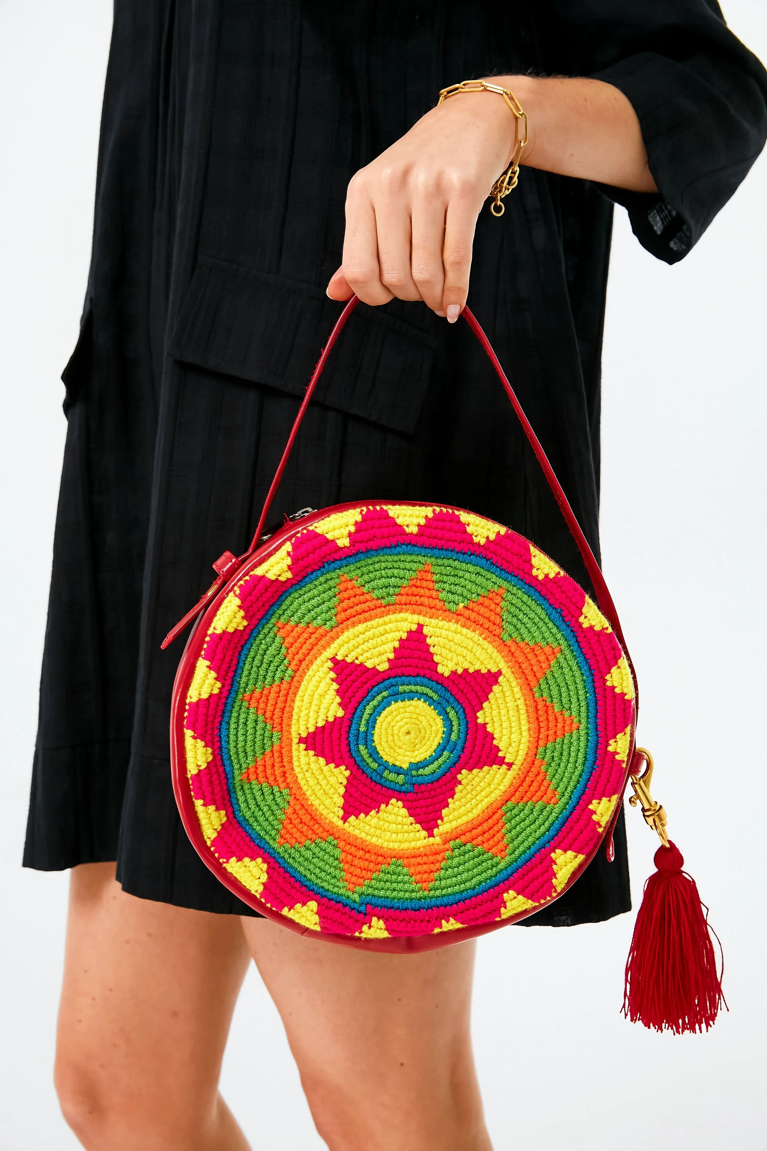 Rainbow Mini Tassel Bag