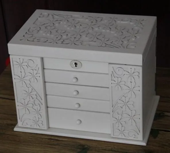 Retro Wood Multi-layer Jewelry Box