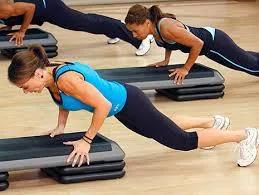 SALE - Aerobic Step with 4 Height Adjustable Blocks, Gym-Grade