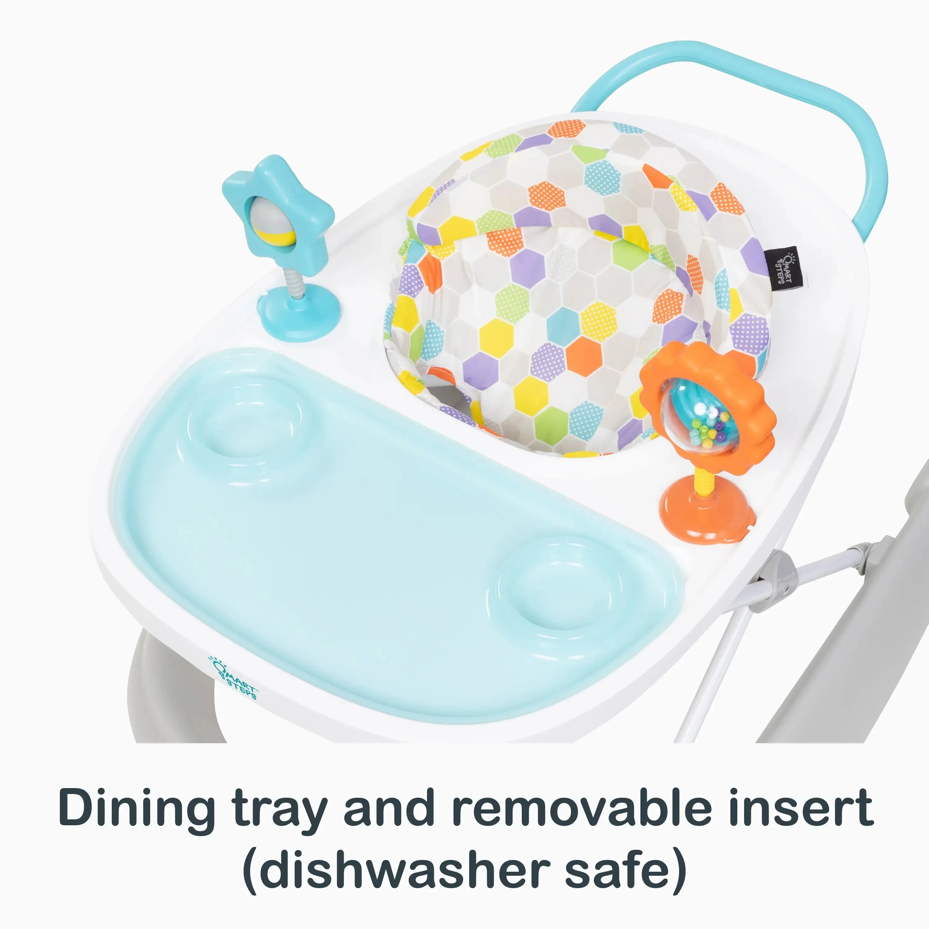 Smart Steps® Dine N’ Play 3-in-1 Feeding Walker - Hexagon Dots (Walmart Exclusive)