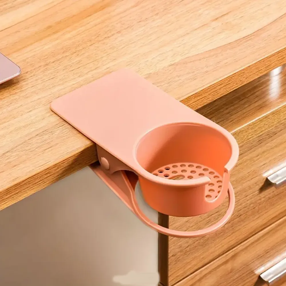 Space-Saving Desktop Clip Cup Holder 000737 PINK