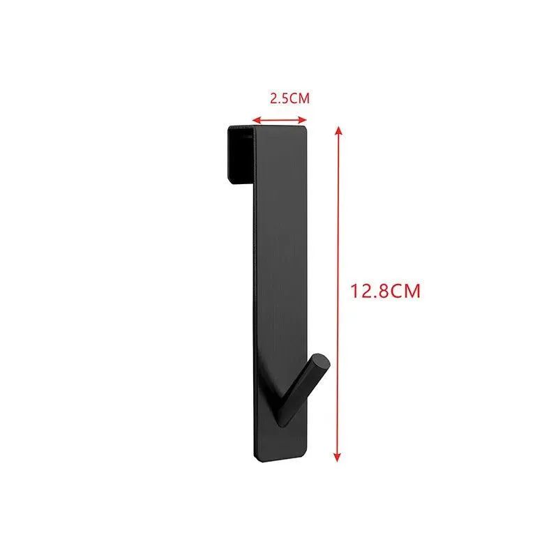 Stainless Steel Over Glass Door Towel Rack