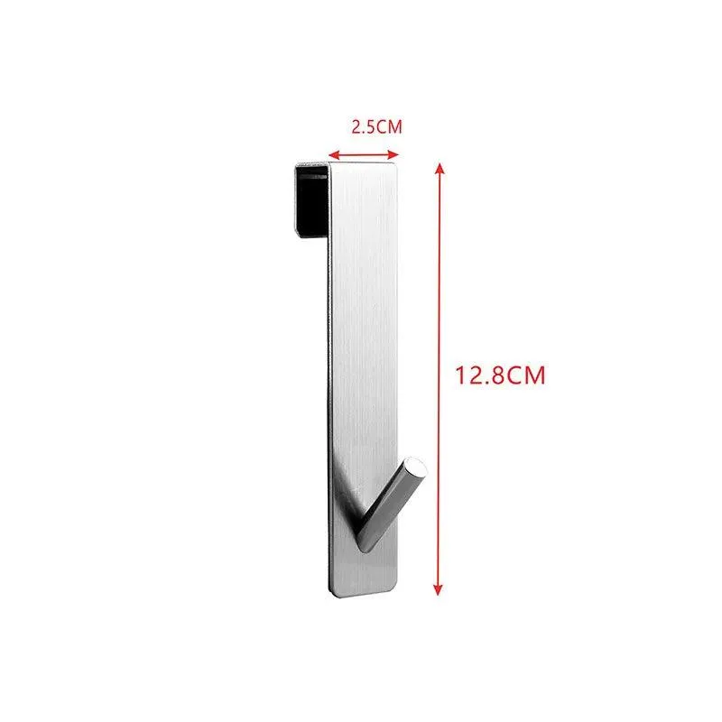 Stainless Steel Over Glass Door Towel Rack