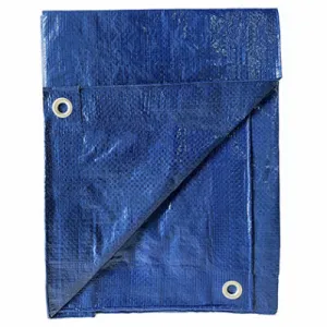Storage Tarp Cover, Light Blue Polyethylene, 6' x 8'