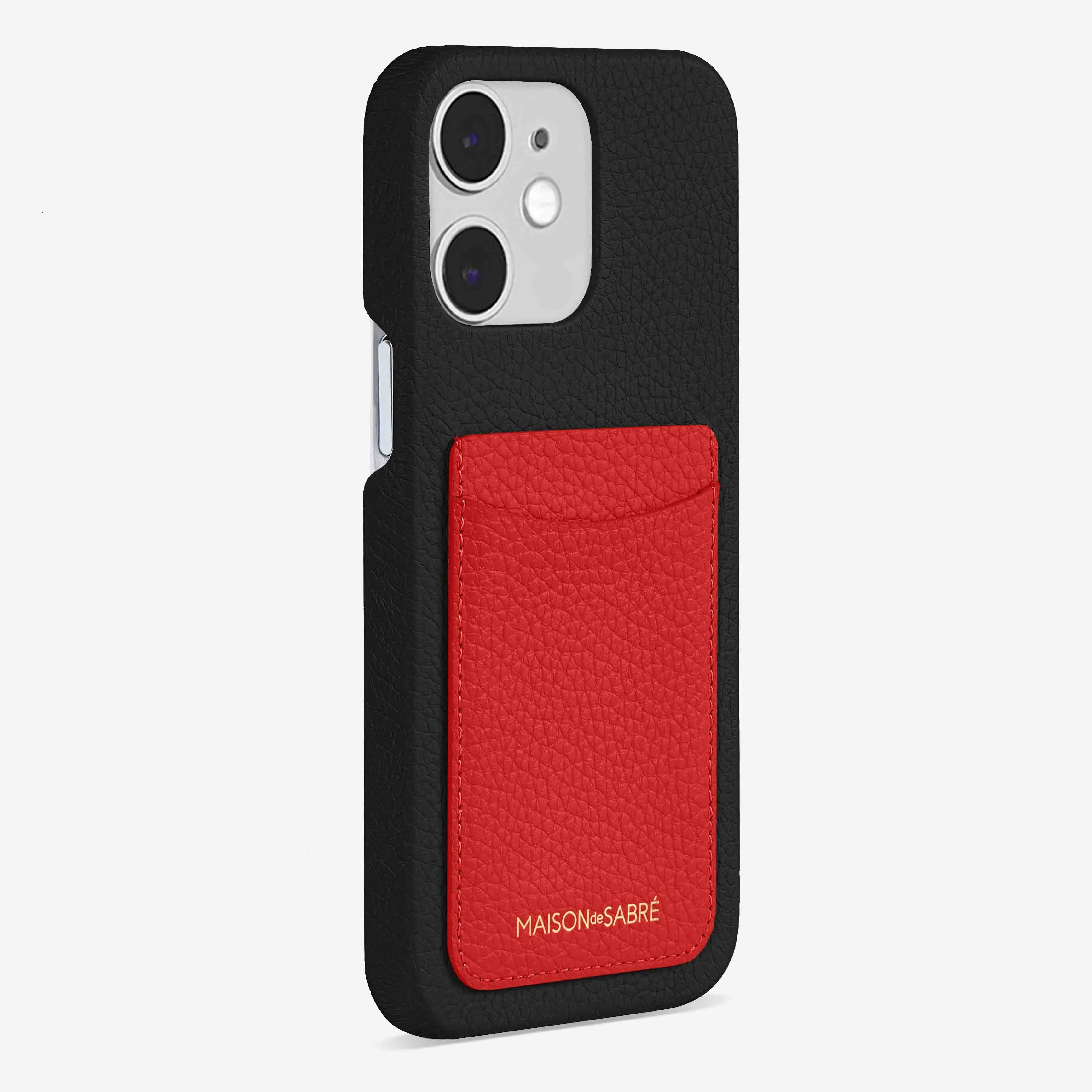 The Card Phone Case iPhone 12 - Pomegranate Caviar