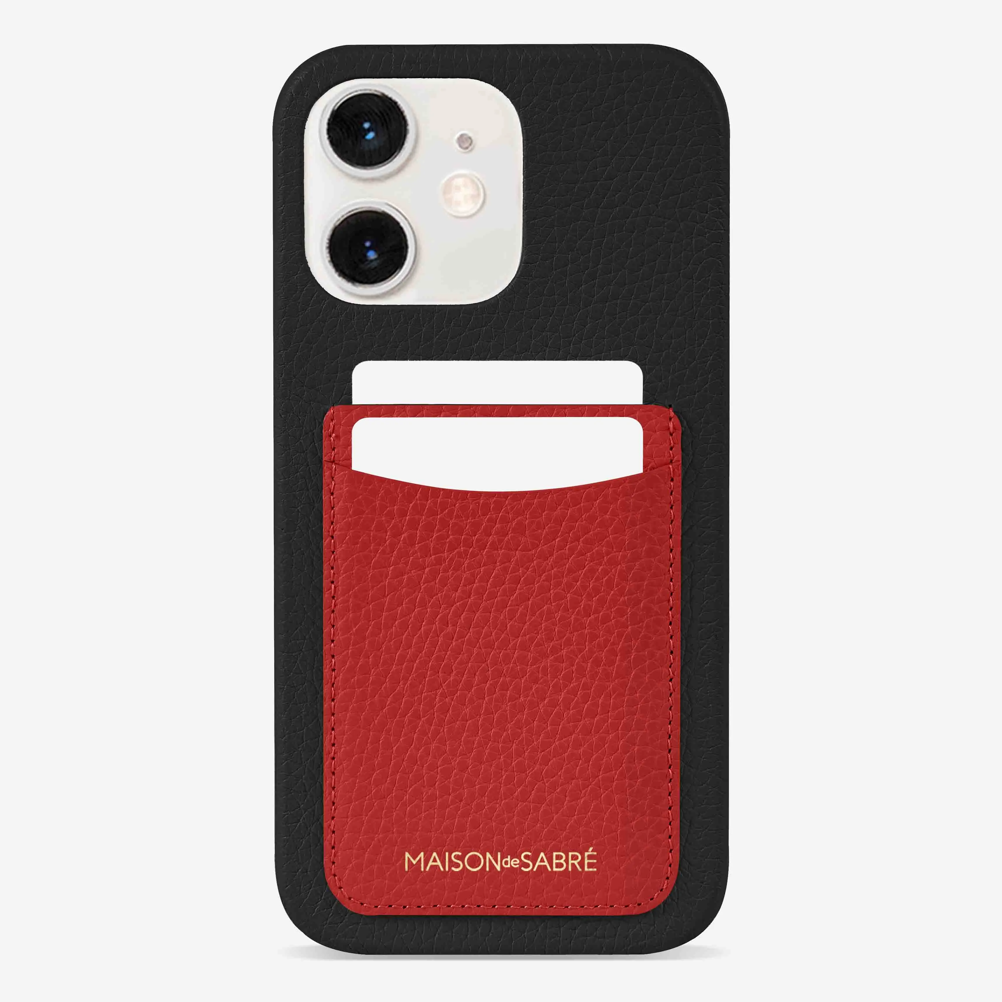The Card Phone Case iPhone 12 - Pomegranate Caviar