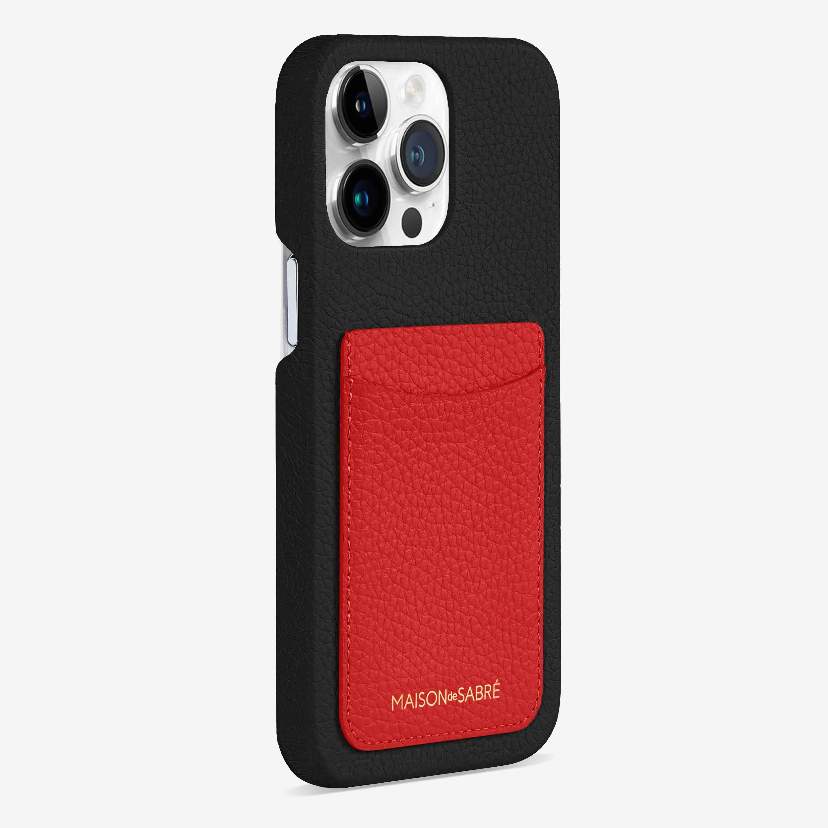 The Card Phone Case iPhone 14 Pro Max - Pomegranate Caviar