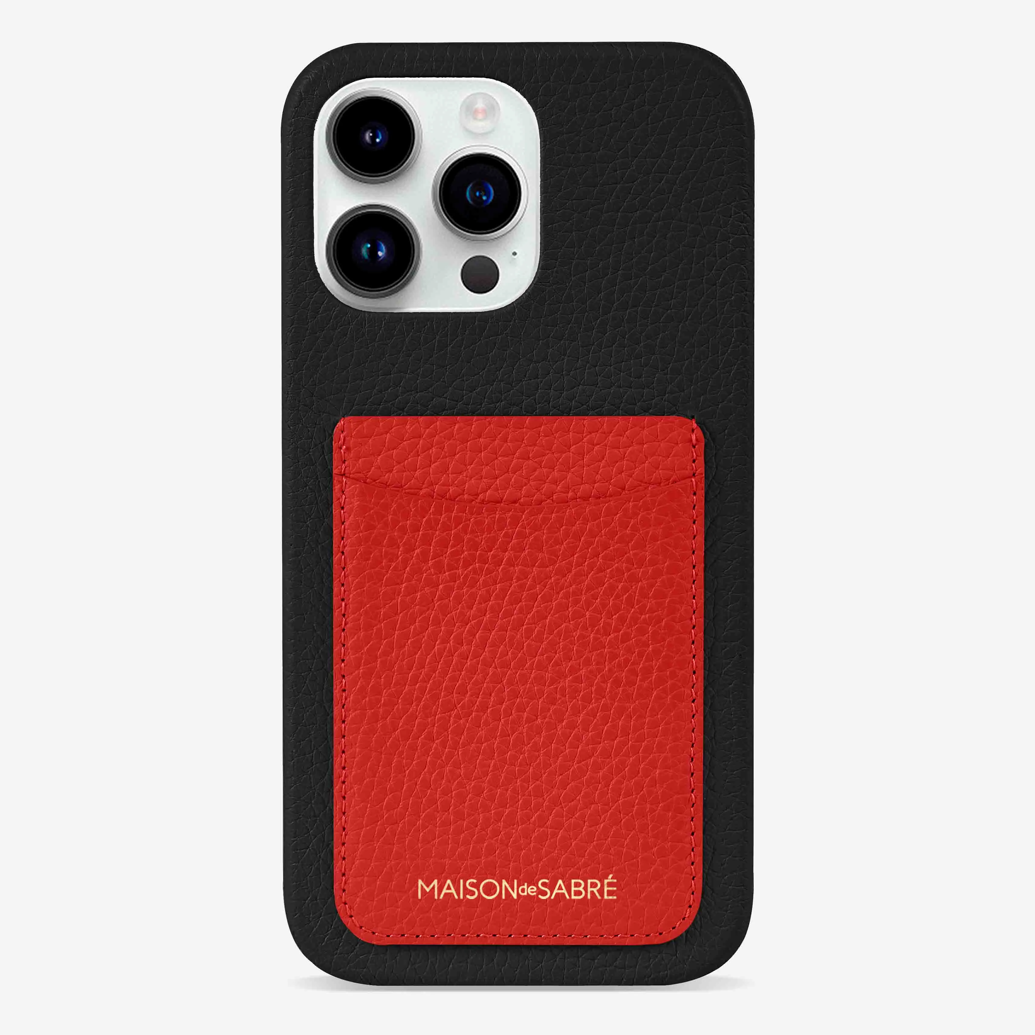 The Card Phone Case iPhone 14 Pro Max - Pomegranate Caviar