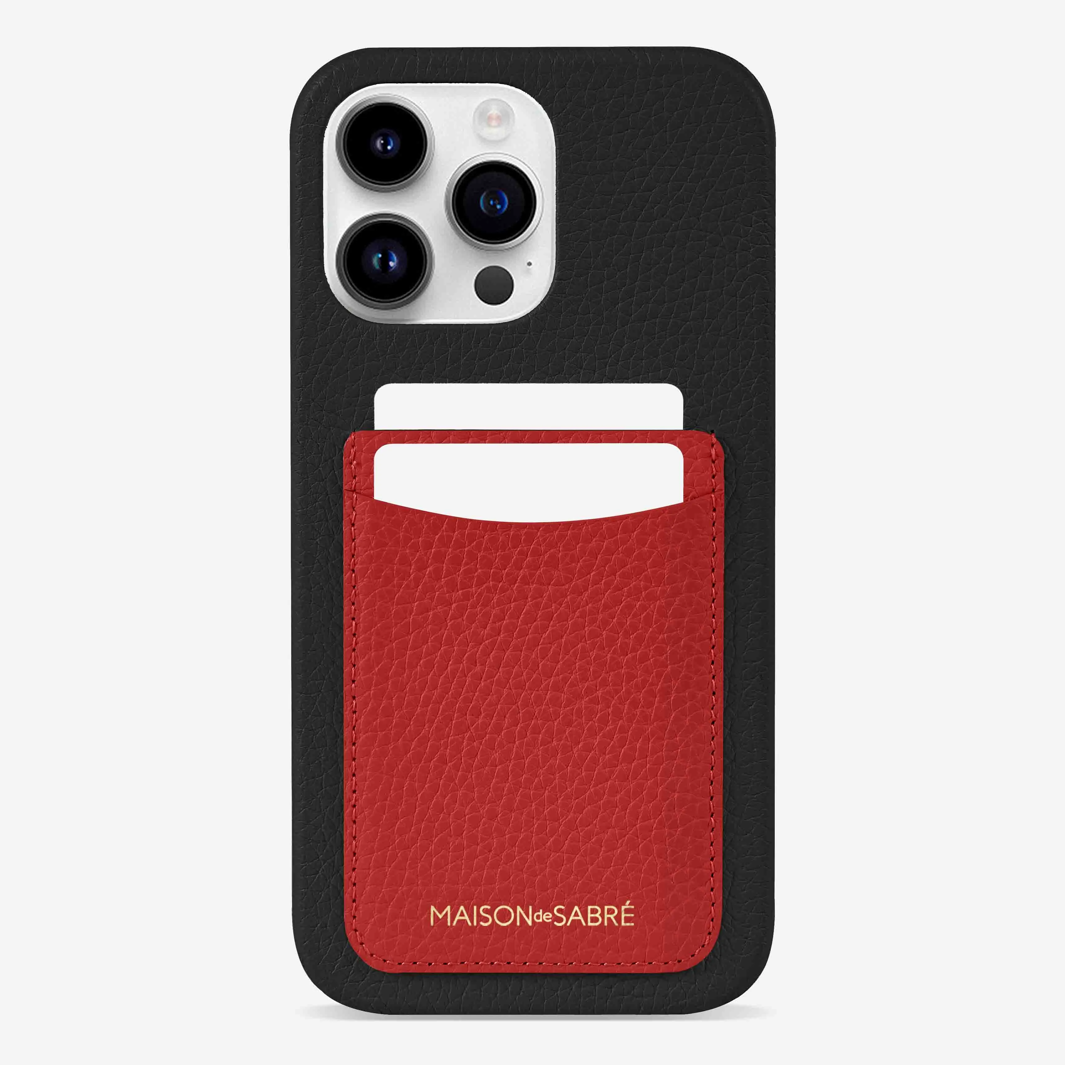 The Card Phone Case iPhone 14 Pro Max - Pomegranate Caviar