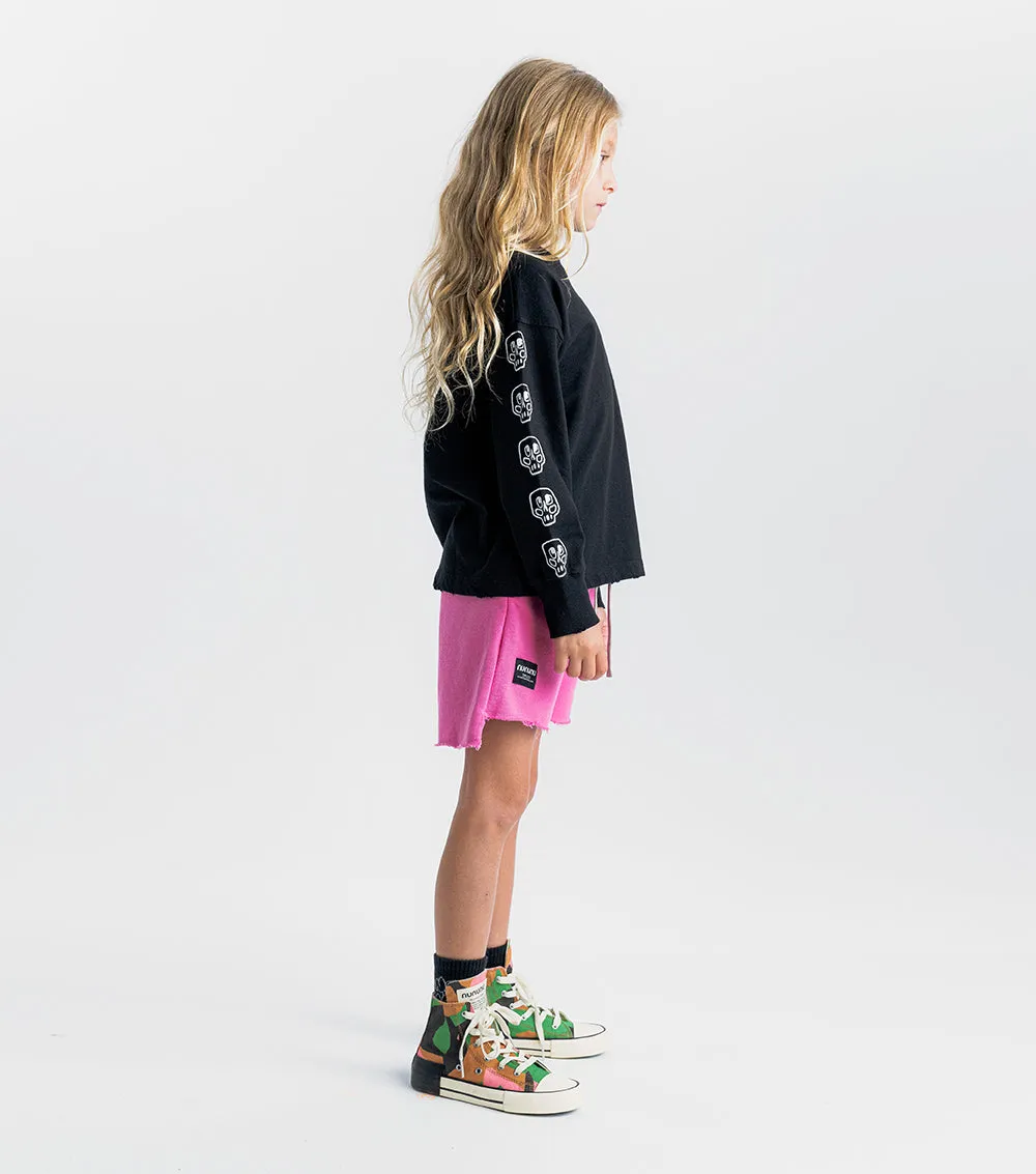 unbalanced sweatshorts