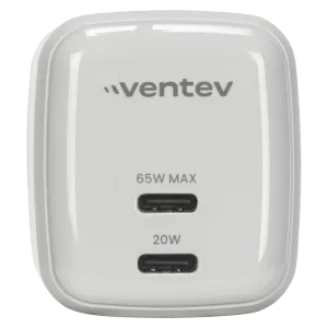 Ventev 65W Dual USB C GaN Mini Wall Charger by Ventev