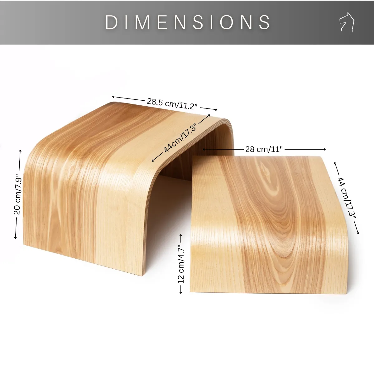 Wood Step Stool - Adjustable
