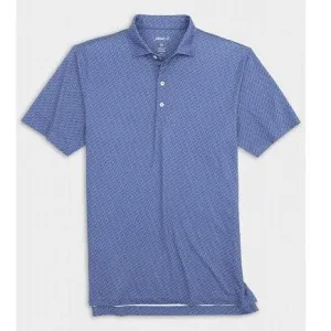 Zazu Printed Prep-Formance Jersey Polo in Lake by Johnnie-O