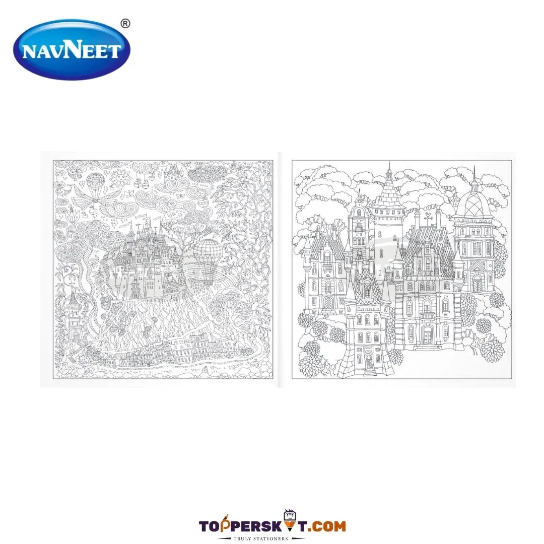 Zen Doodling Majestic Castle With Tear Out Sheets ( Pack of 1 )