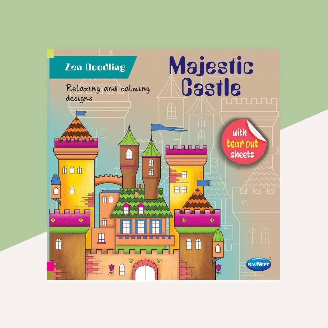 Zen Doodling Majestic Castle With Tear Out Sheets ( Pack of 1 )