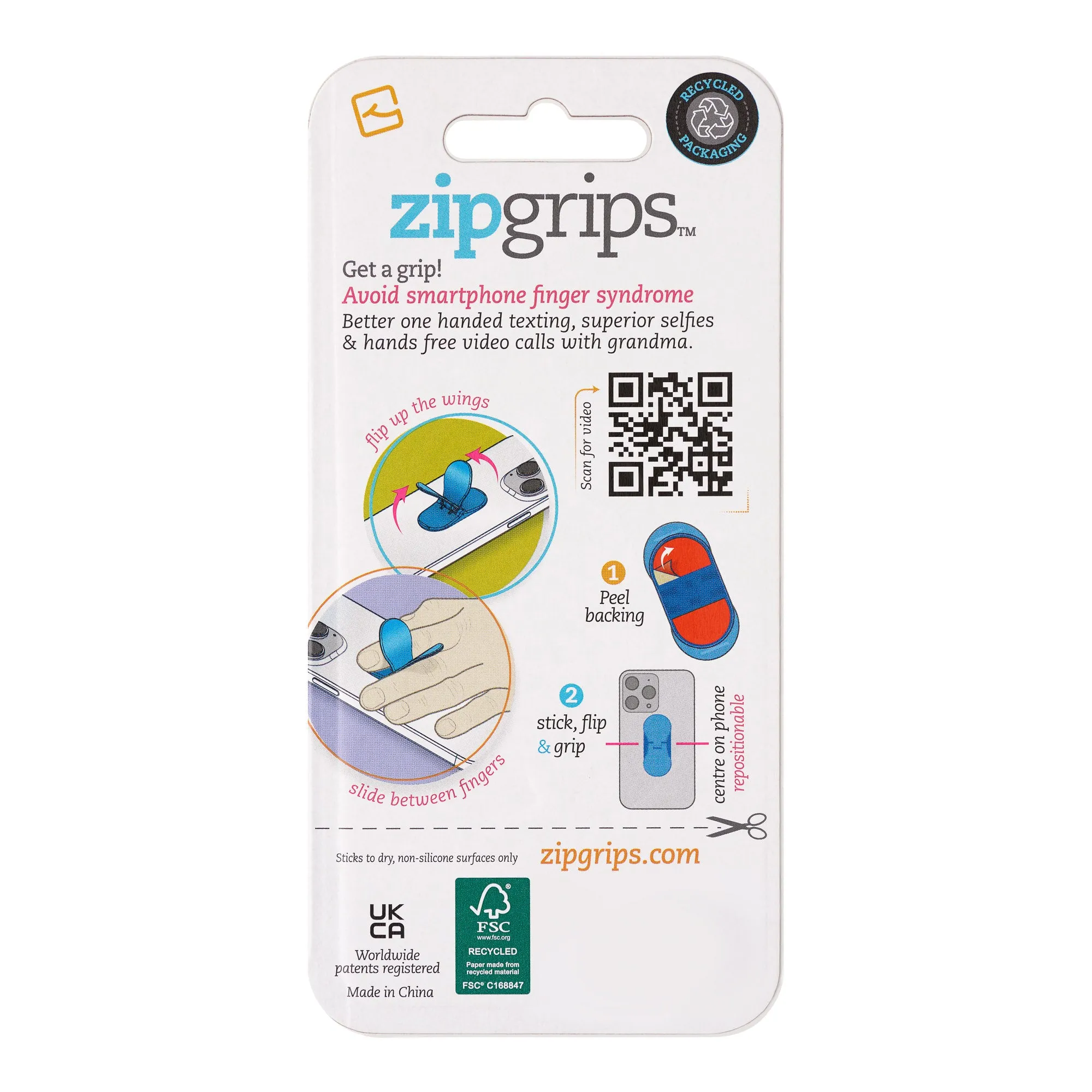 ZipGrips Phone Holder - Puppy