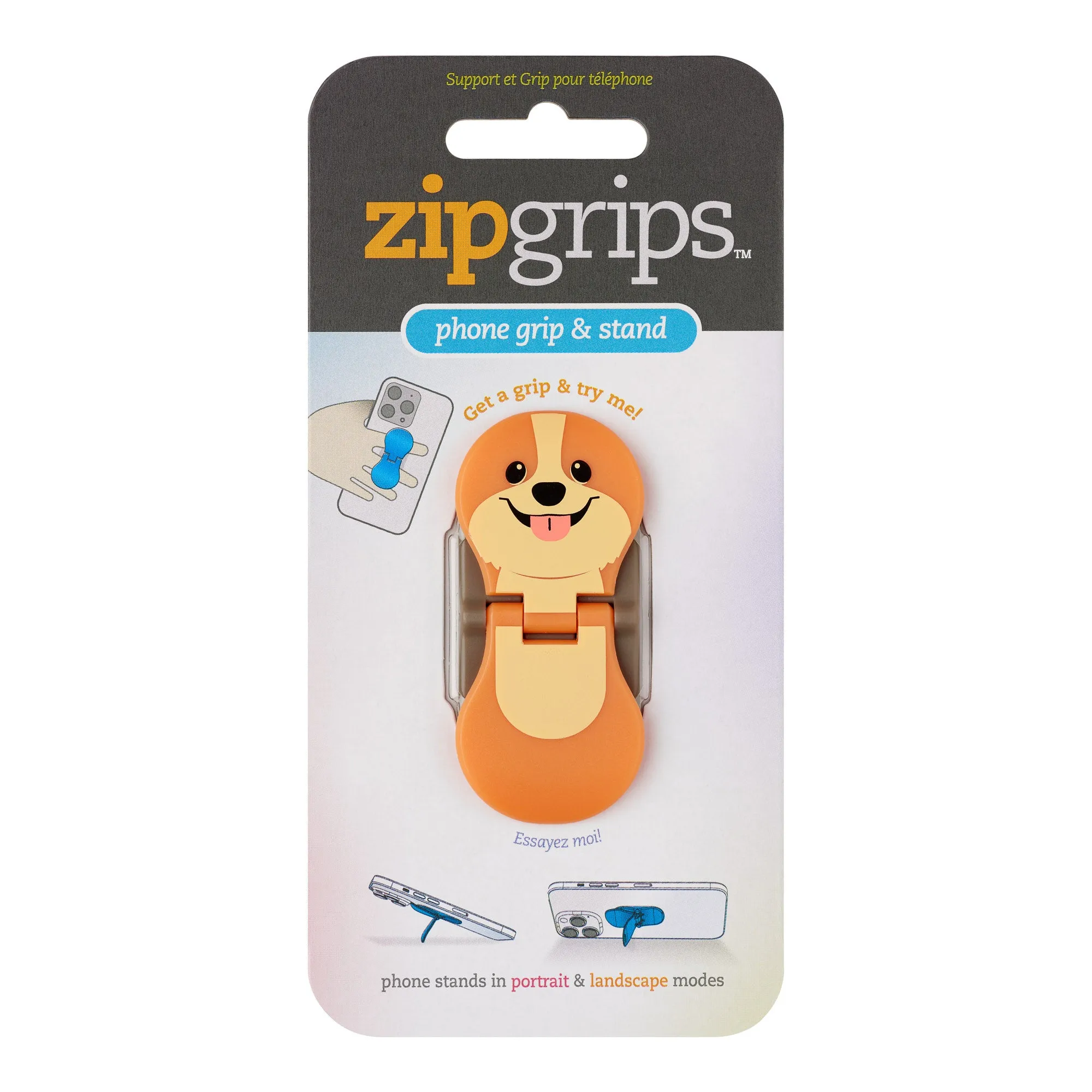 ZipGrips Phone Holder - Puppy